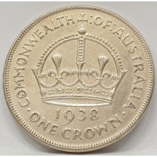 AUSTRALIA 1938 . CROWN . RARE . LUSTRE